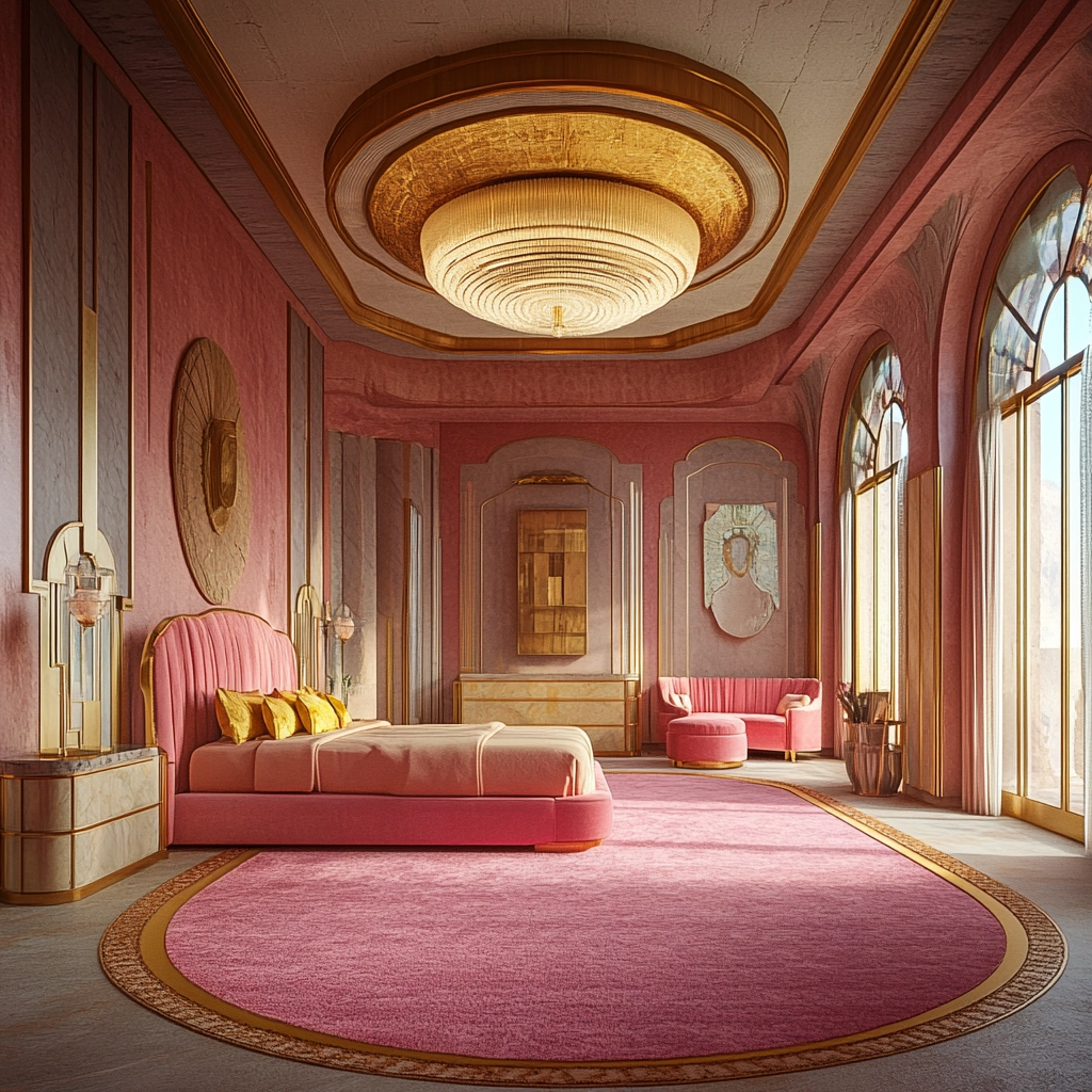 pink rug bedroom 45