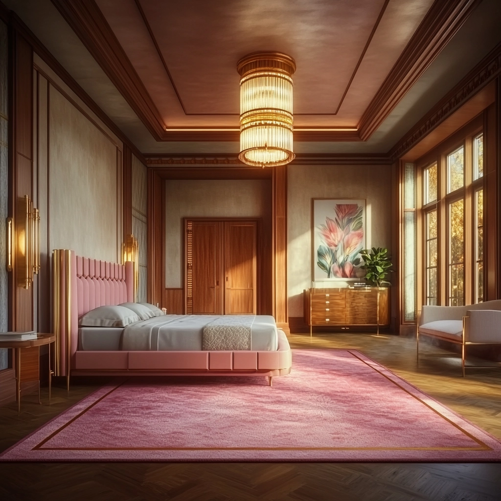 pink rug bedroom 46