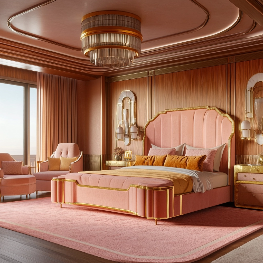 pink rug bedroom 48