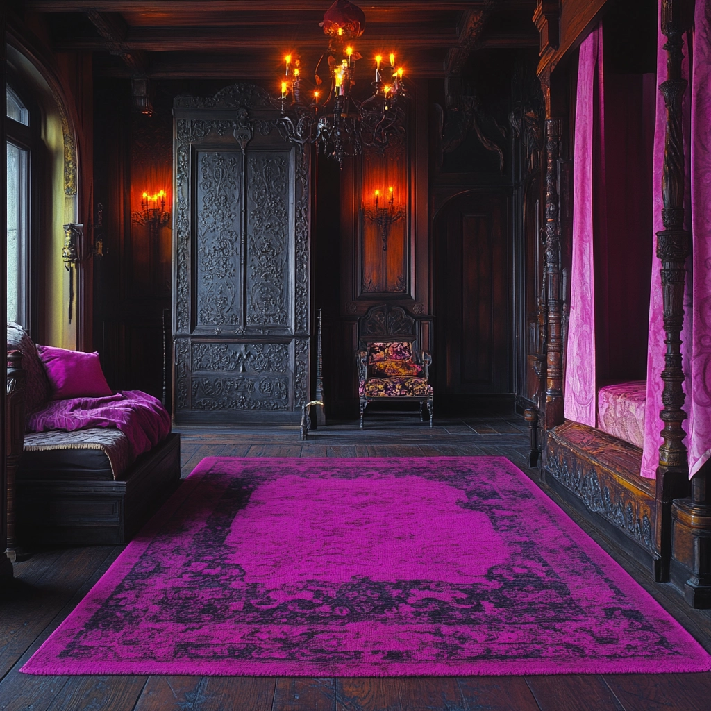 pink rug bedroom 50