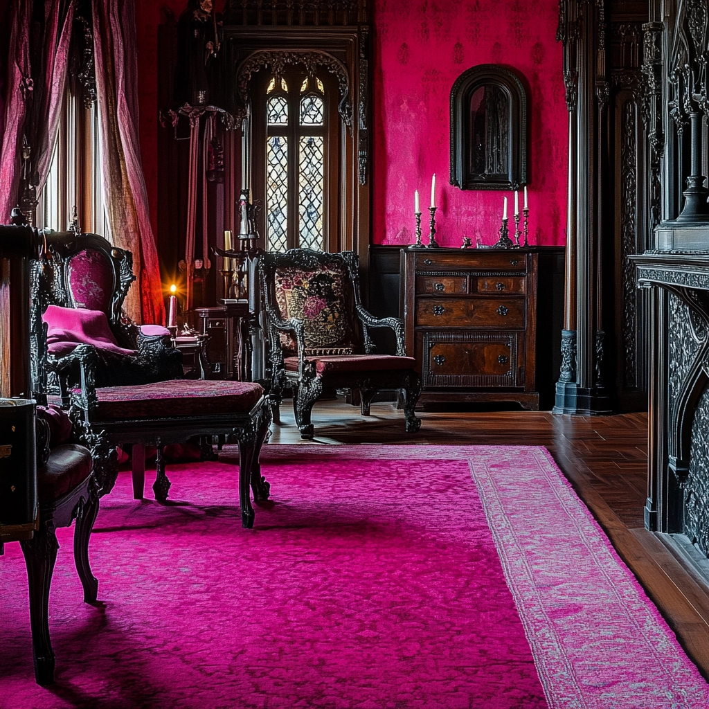pink rug bedroom 51