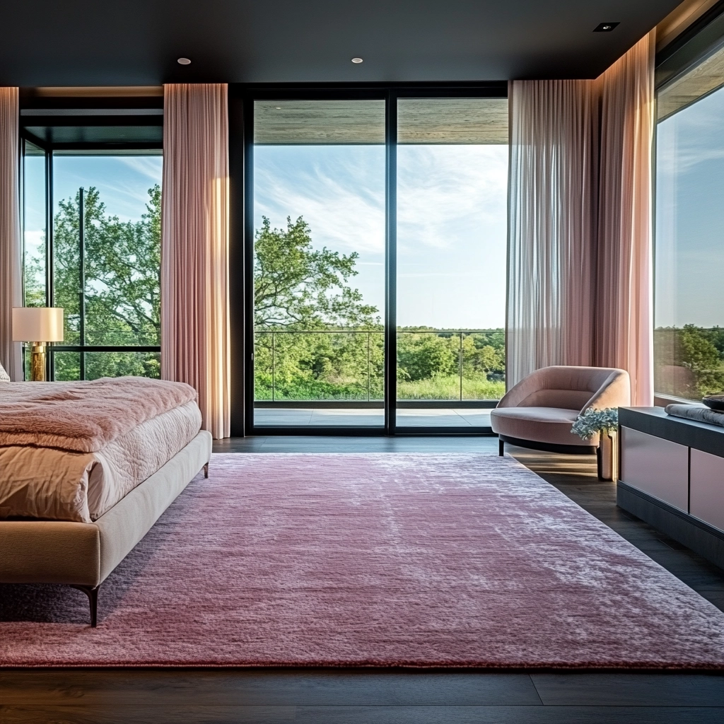 pink rug bedroom 53