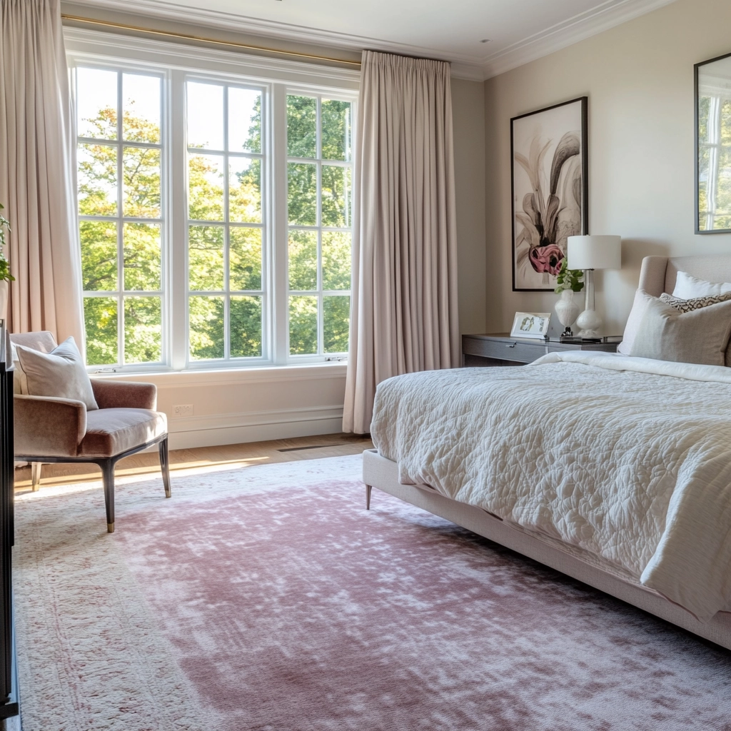 pink rug bedroom 54