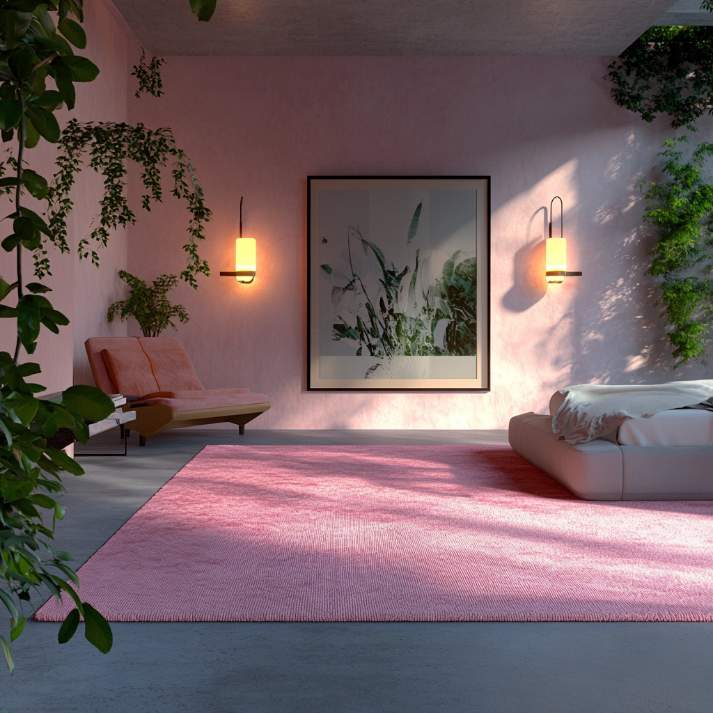 pink rug bedroom 62