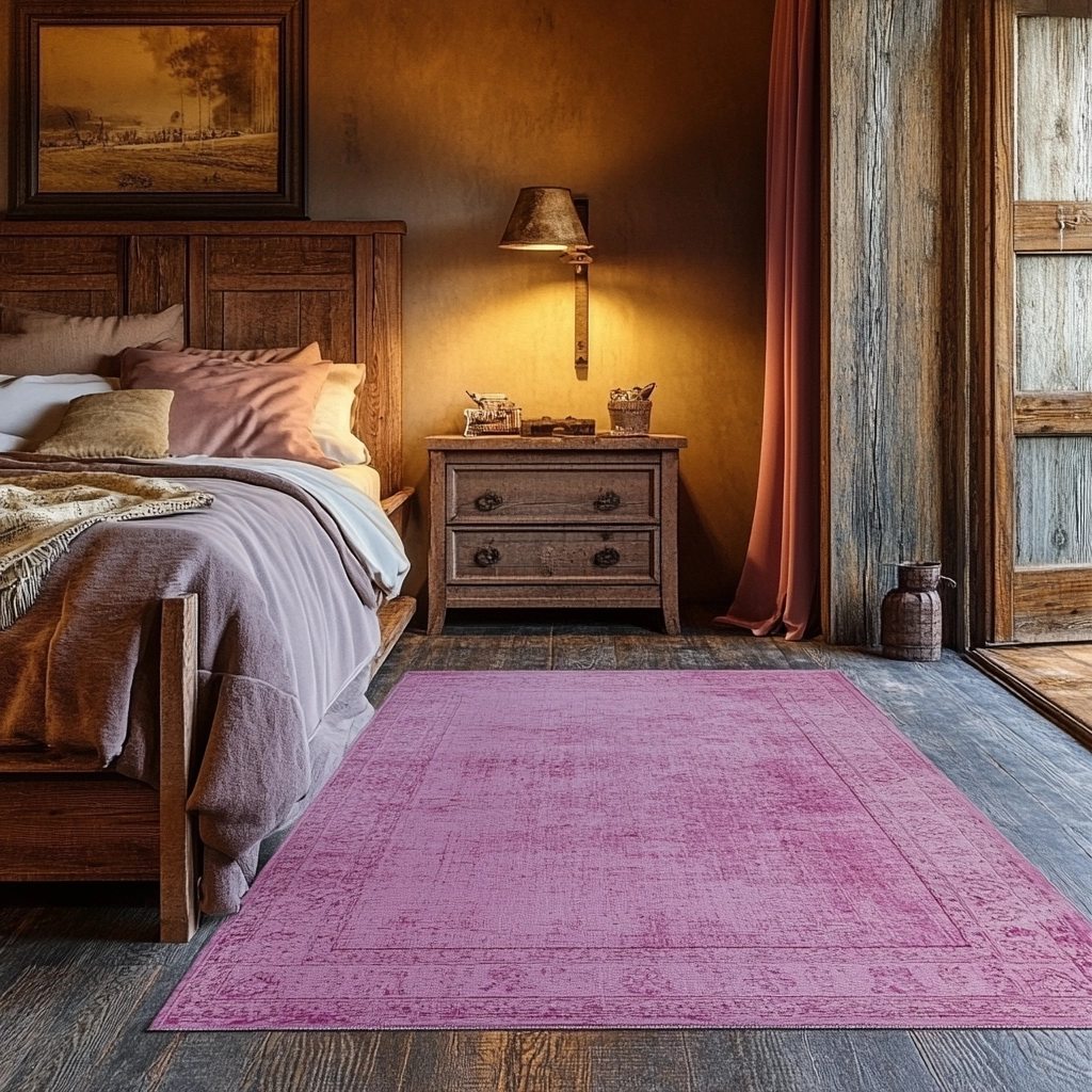 pink rug bedroom 69