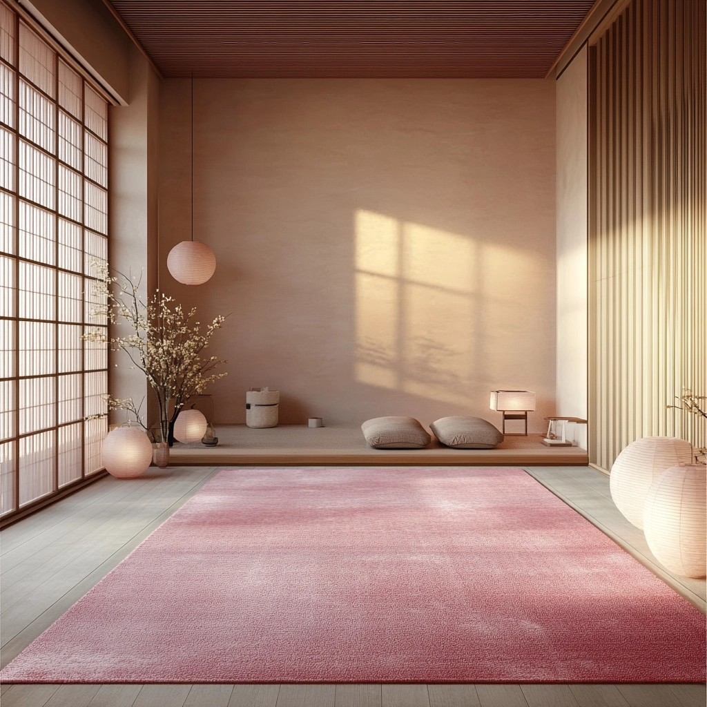 pink rug bedroom 77