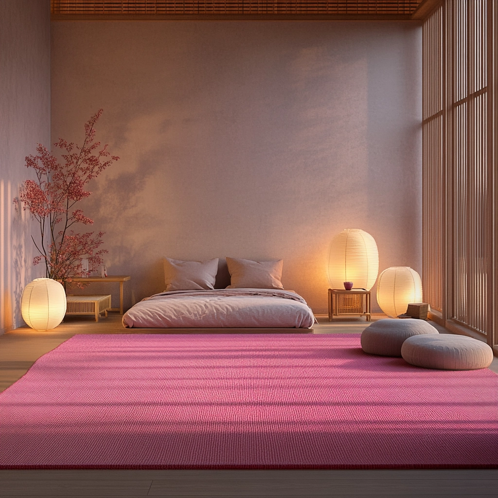 pink rug bedroom 79