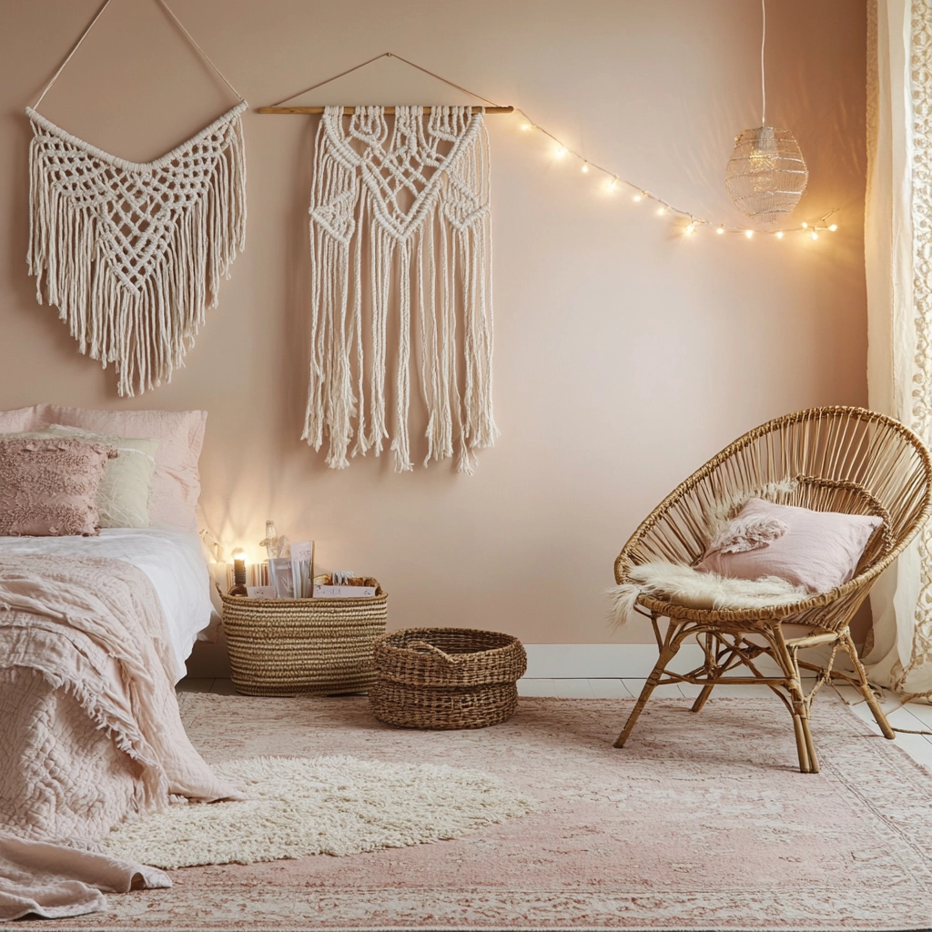 pinky beige bedroom 11