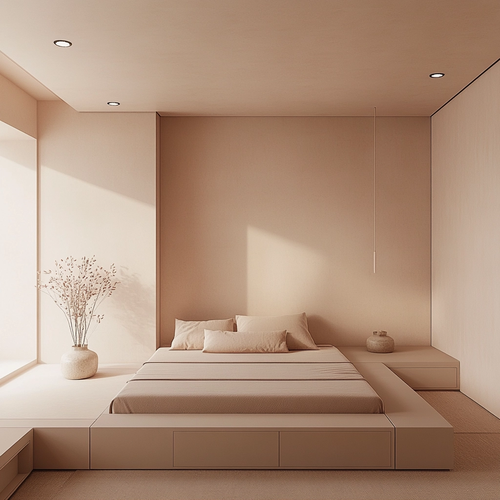 pinky beige bedroom 15
