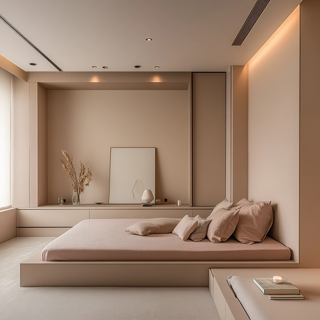 pinky beige bedroom 16
