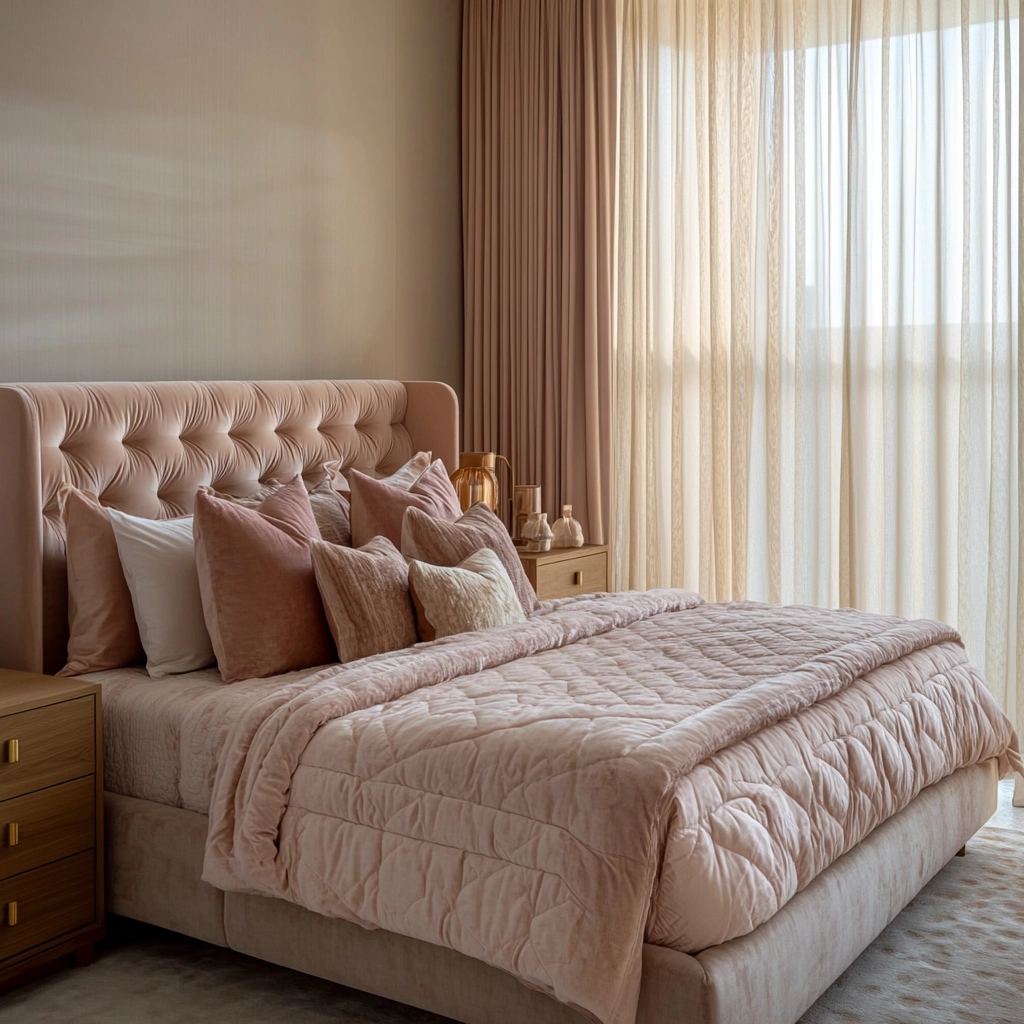 pinky beige bedroom 2