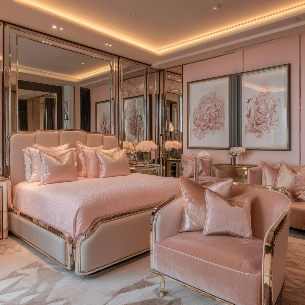 pinky beige bedroom 28