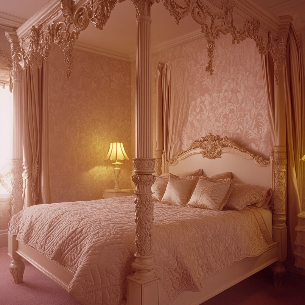 pinky beige bedroom 35