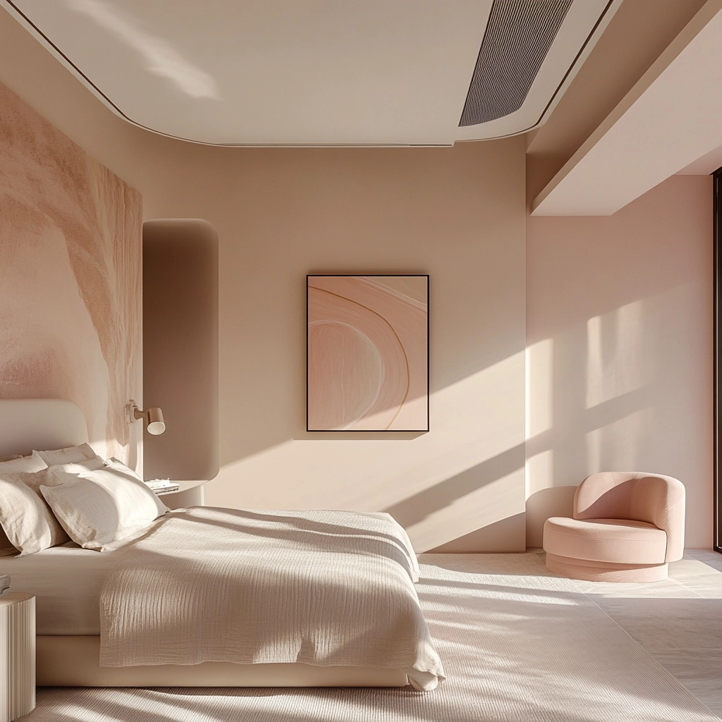 pinky beige bedroom 38