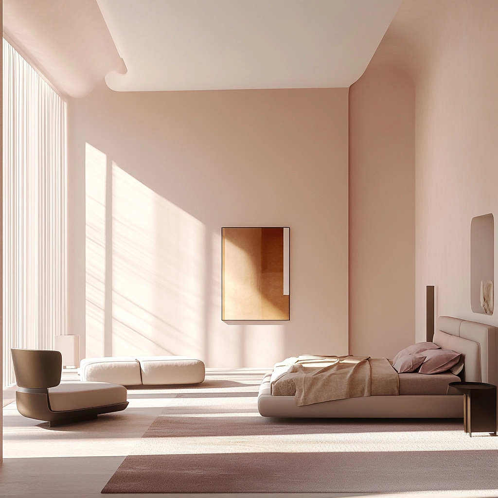 pinky beige bedroom 39