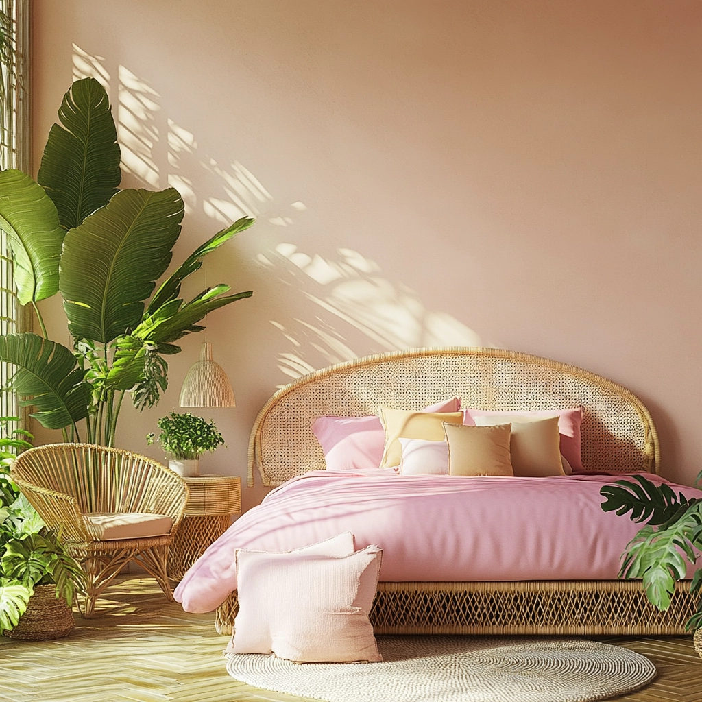 pinky beige bedroom 43
