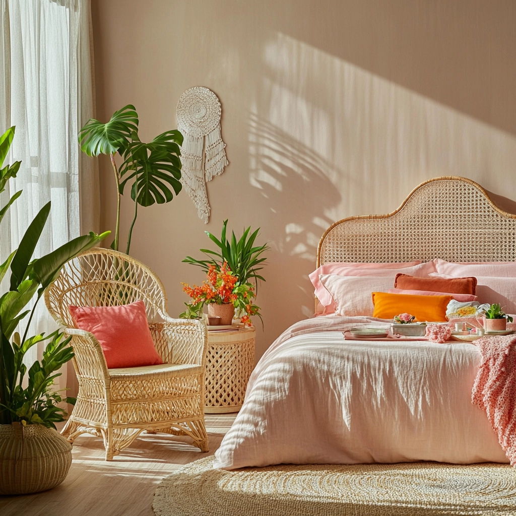 pinky beige bedroom 44