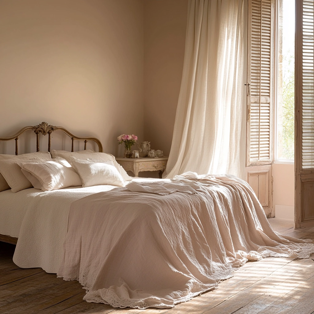 pinky beige bedroom 48