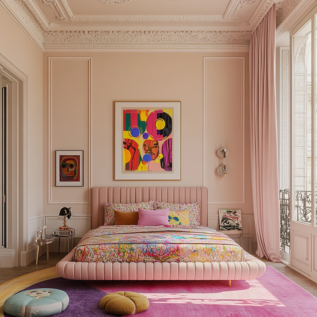 pinky beige bedroom 58