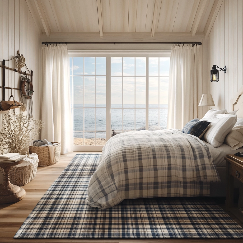 plaid rug bedroom 21