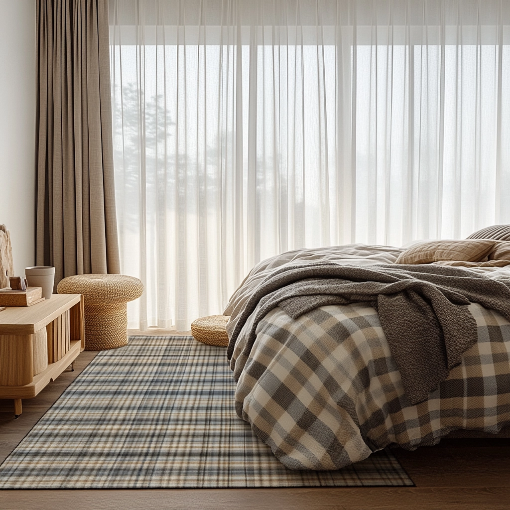 plaid rug bedroom 4