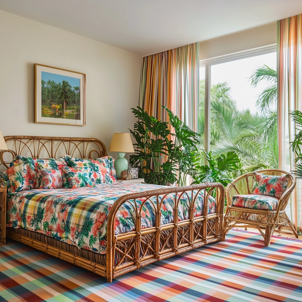 plaid rug bedroom 44