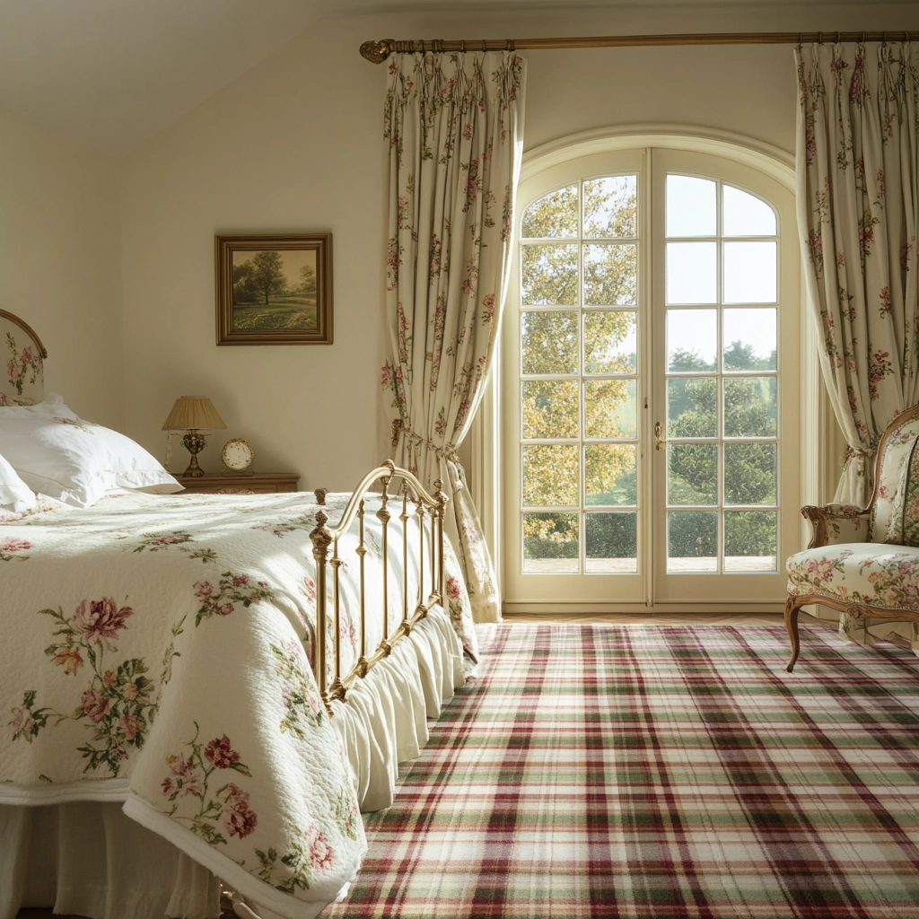 plaid rug bedroom 50
