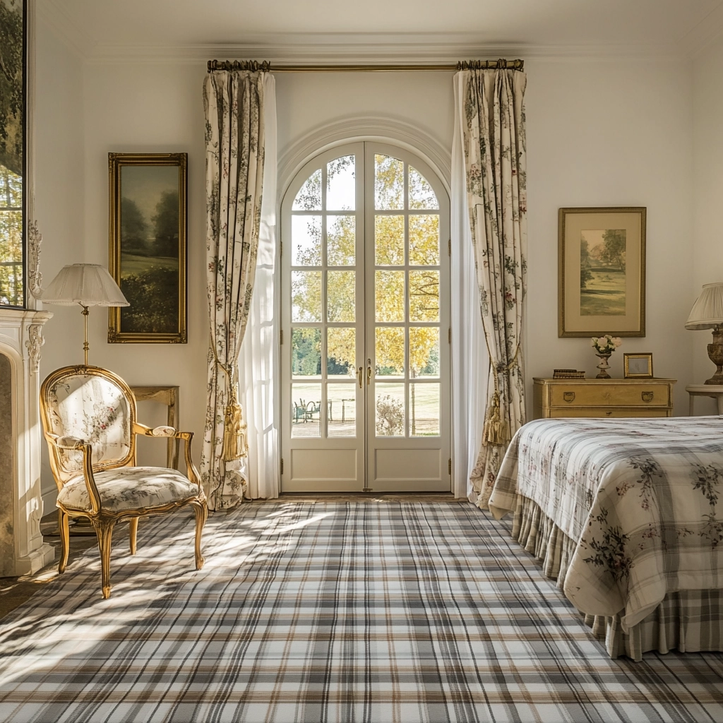 plaid rug bedroom 51