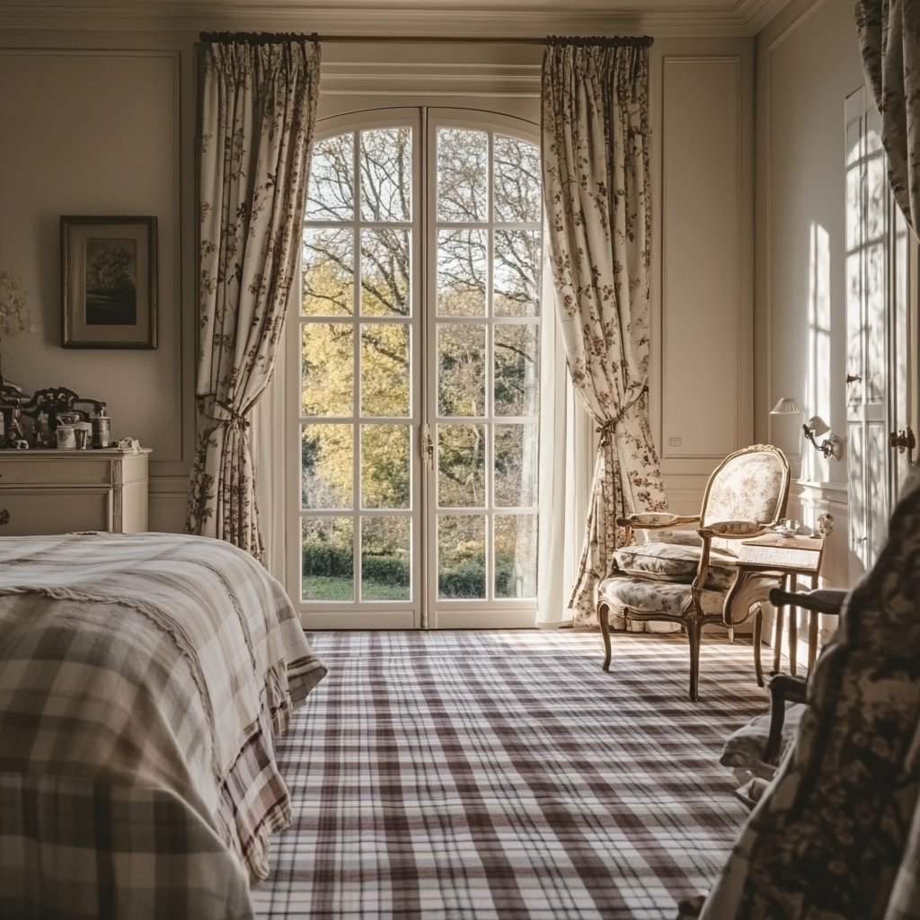 plaid rug bedroom 52