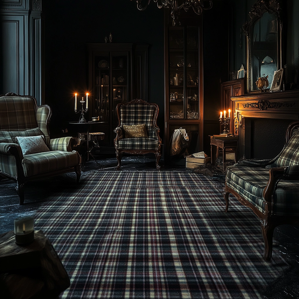 plaid rug bedroom 53