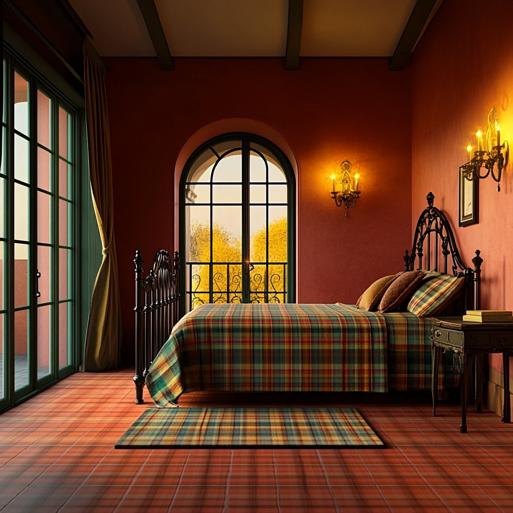 plaid rug bedroom 64