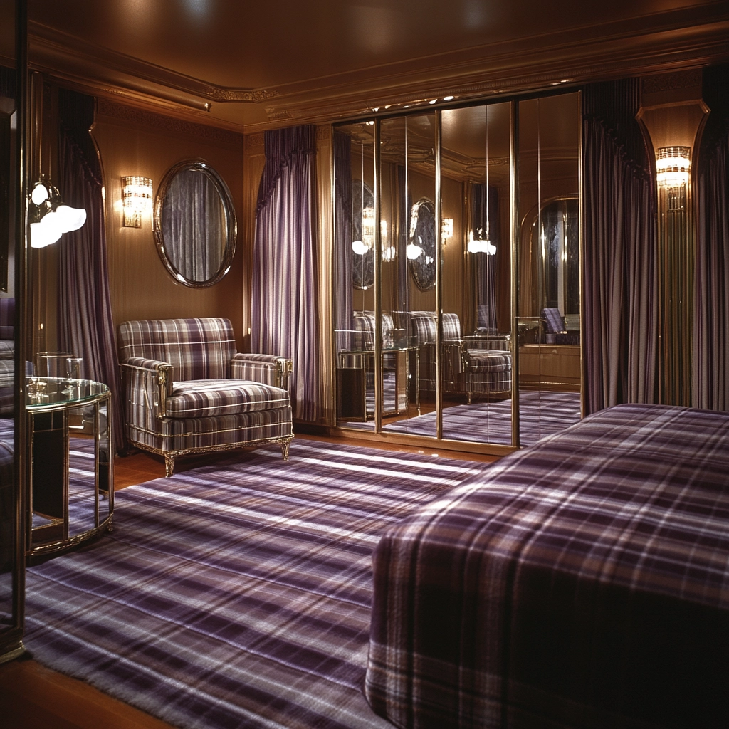 plaid rug bedroom 65