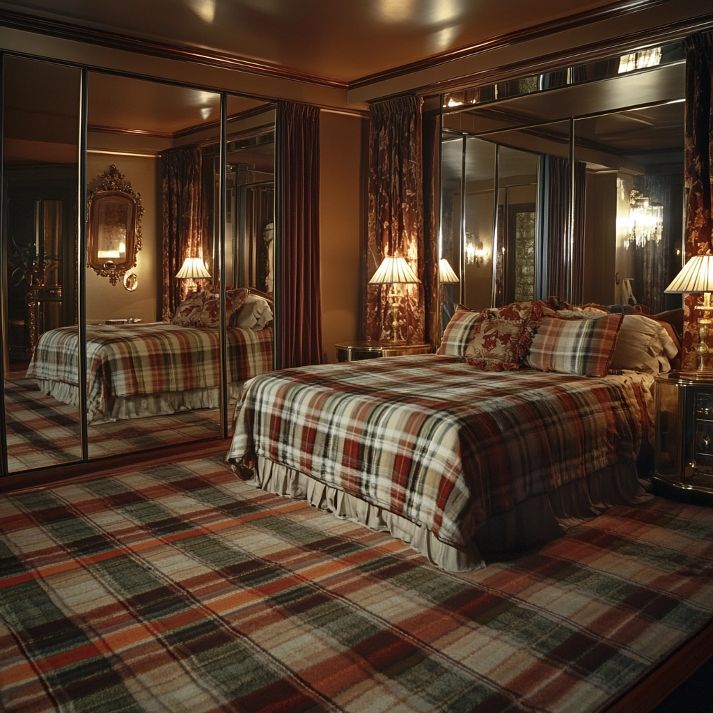 plaid rug bedroom 66