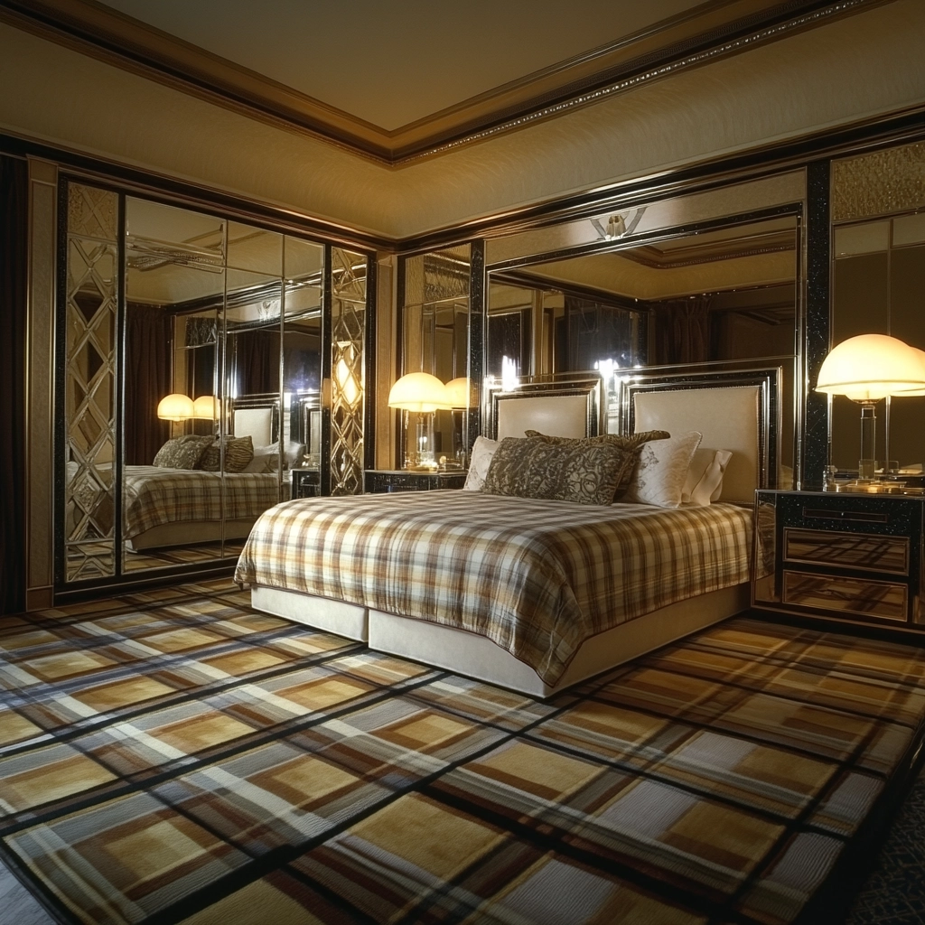 plaid rug bedroom 67