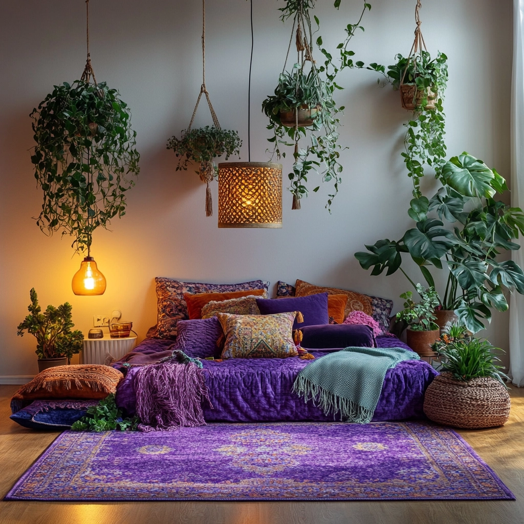 purple rug bedroom 10