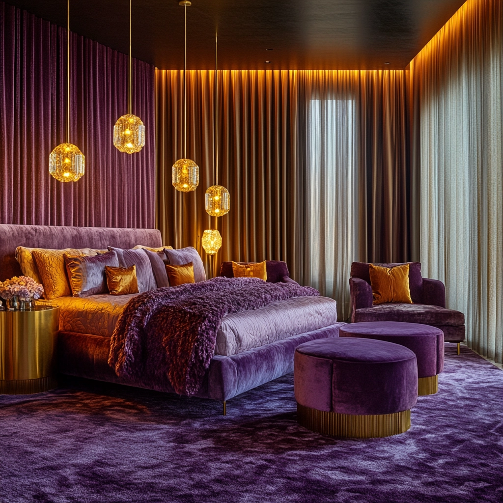 purple rug bedroom 19