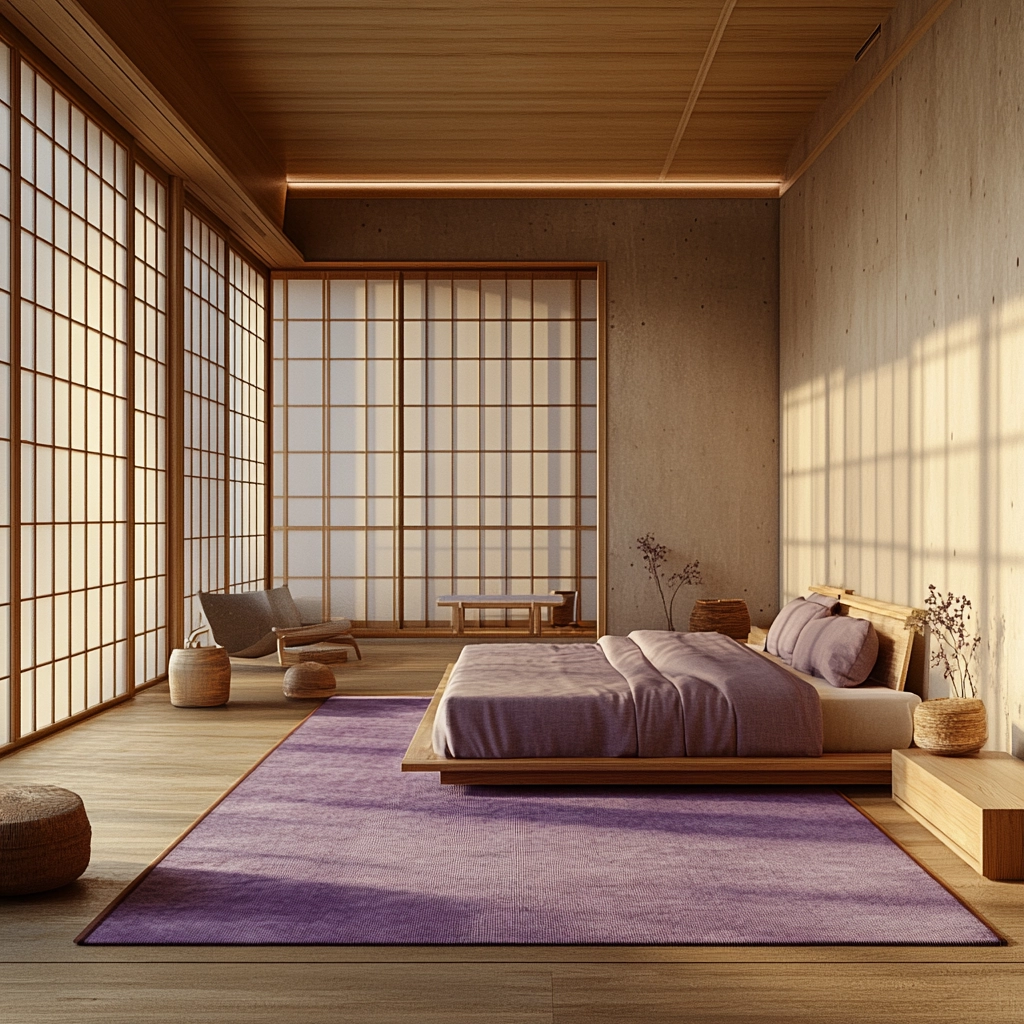 purple rug bedroom 25