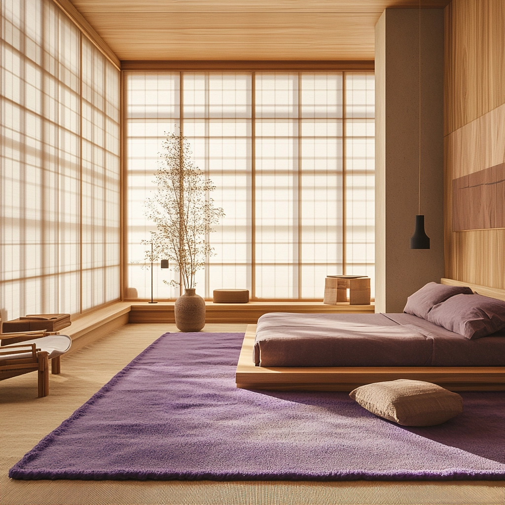 purple rug bedroom 26