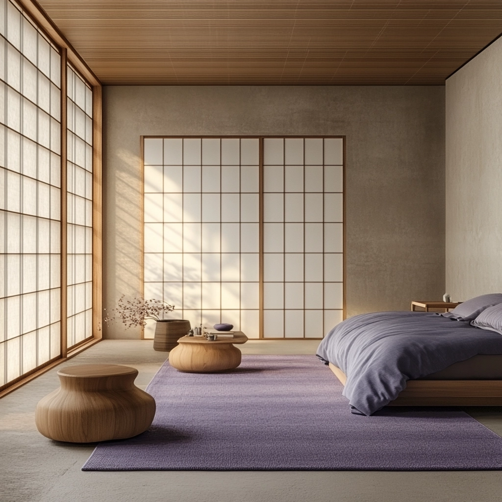 purple rug bedroom 27