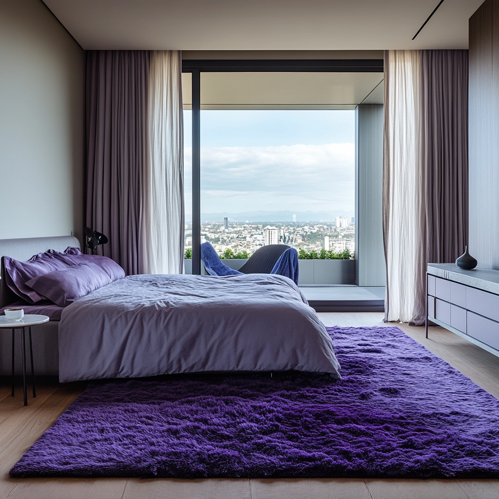 purple rug bedroom 3