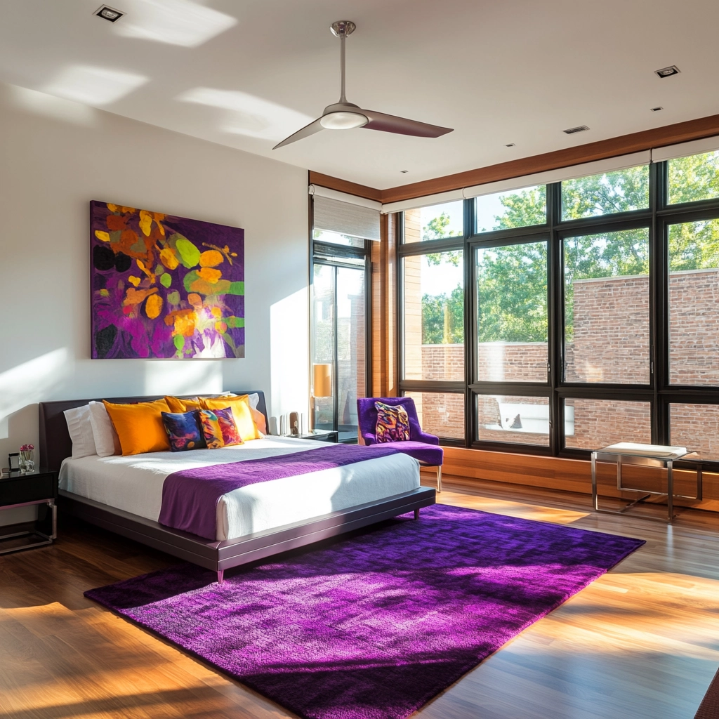 purple rug bedroom 30