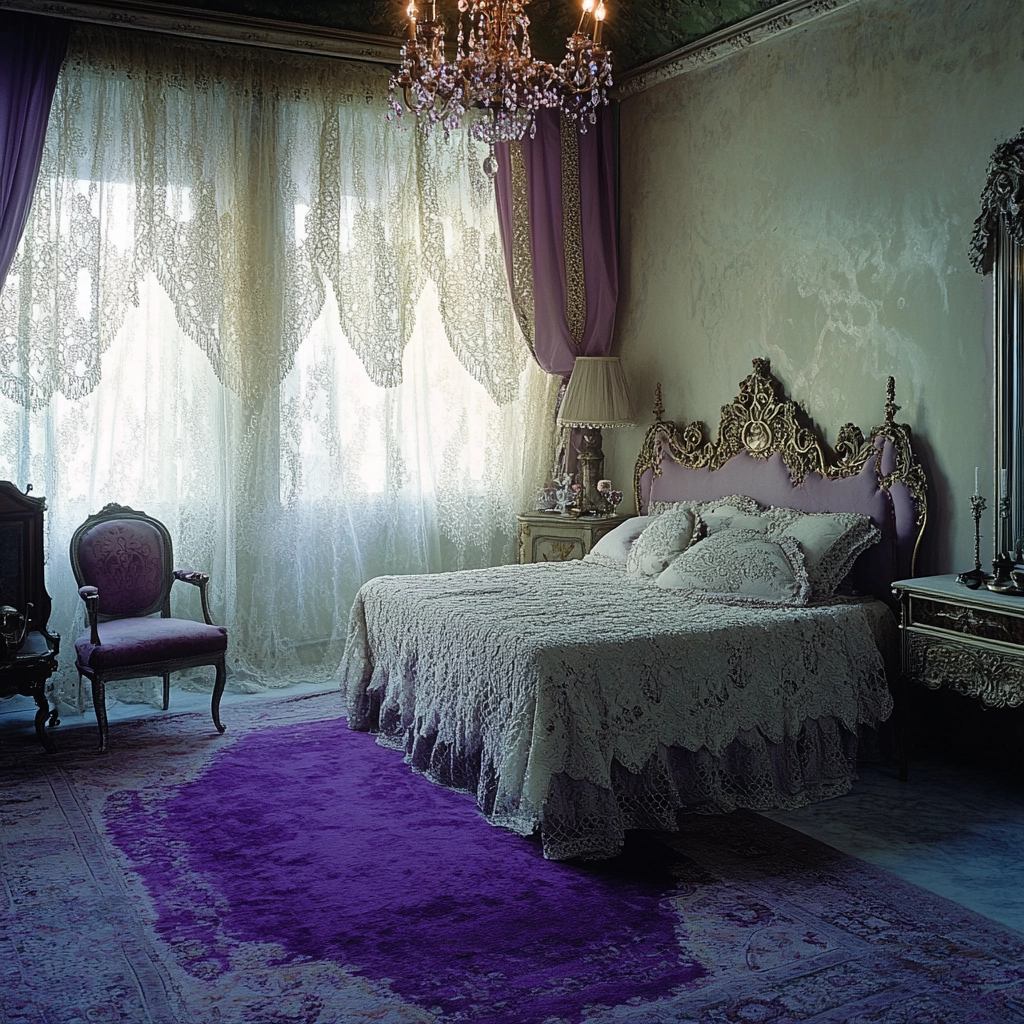 purple rug bedroom 35