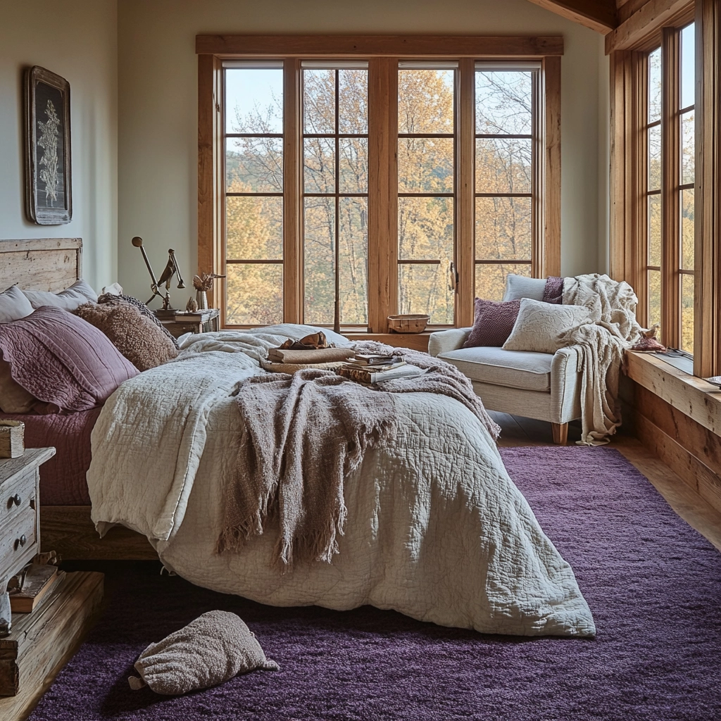 purple rug bedroom 38