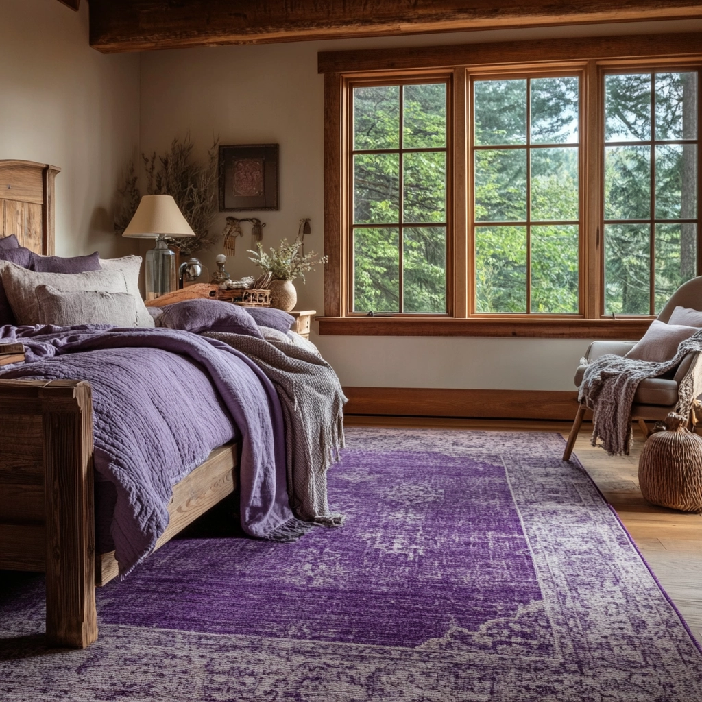 purple rug bedroom 39