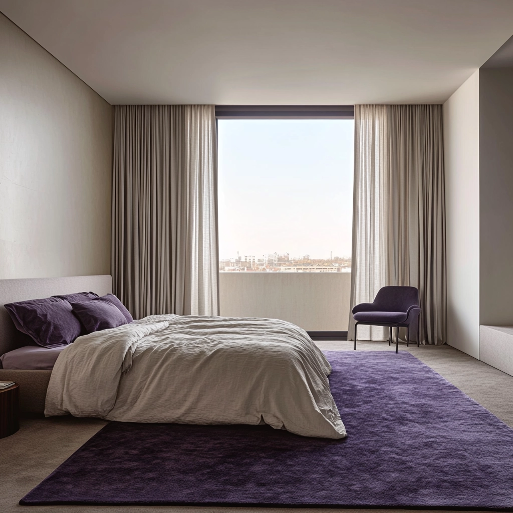 purple rug bedroom 4
