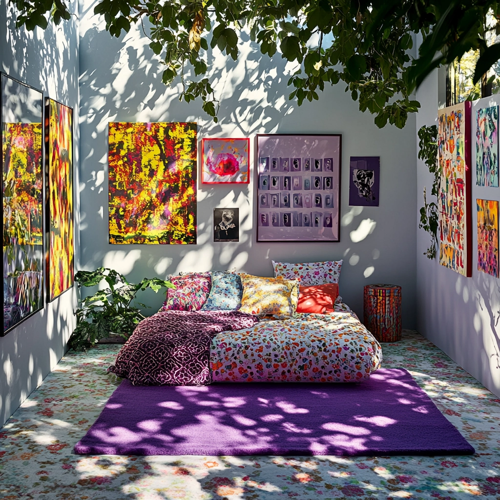 purple rug bedroom 42