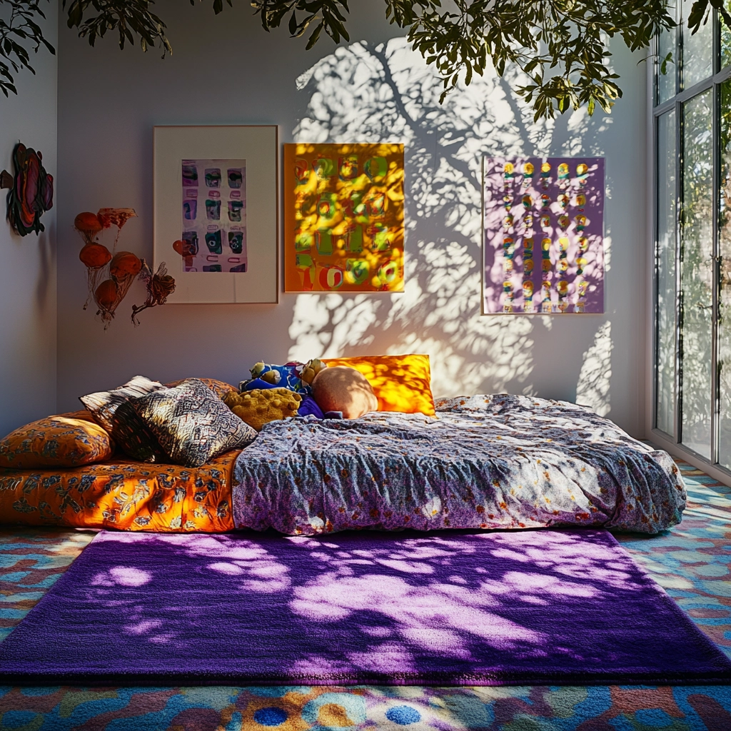 purple rug bedroom 43