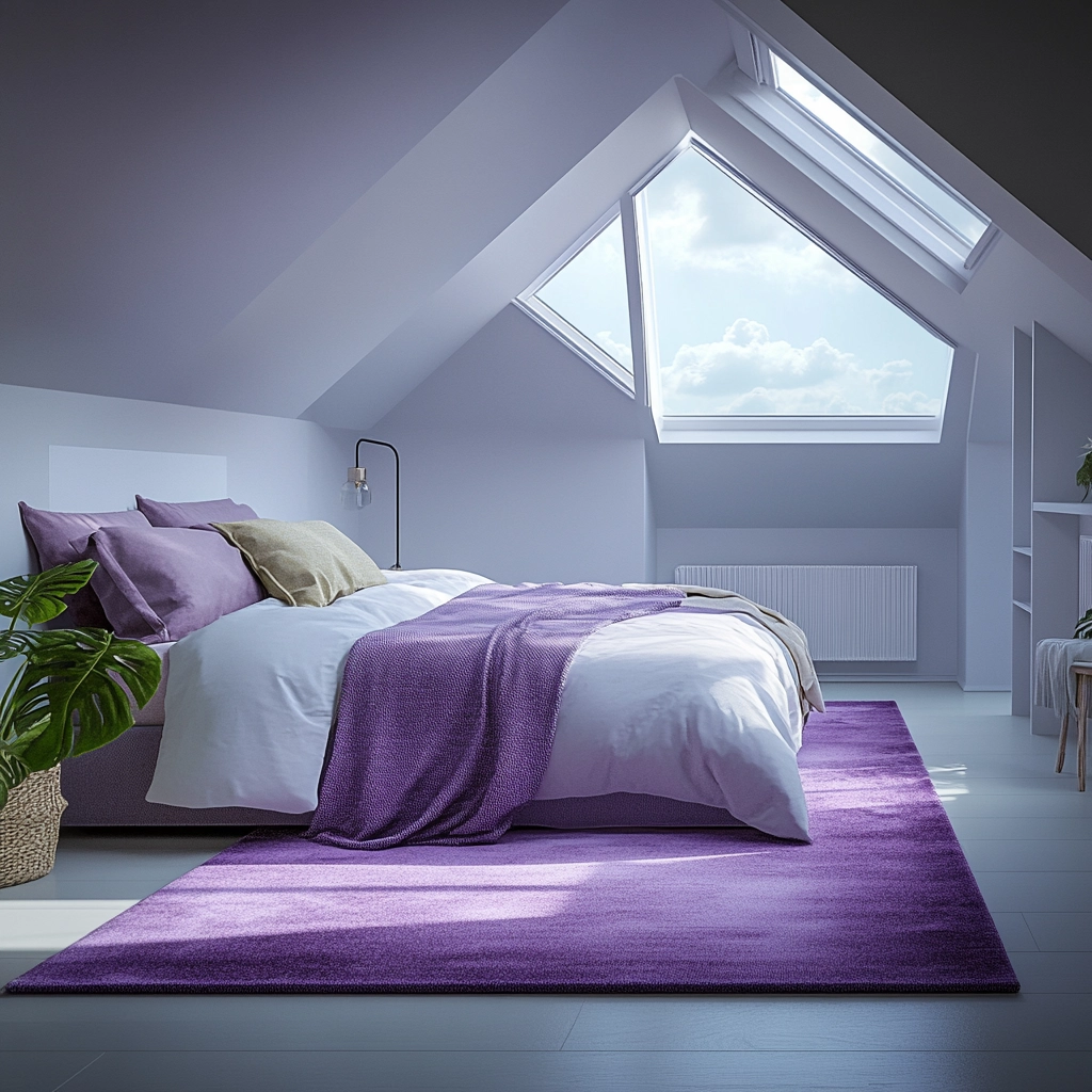purple rug bedroom 45