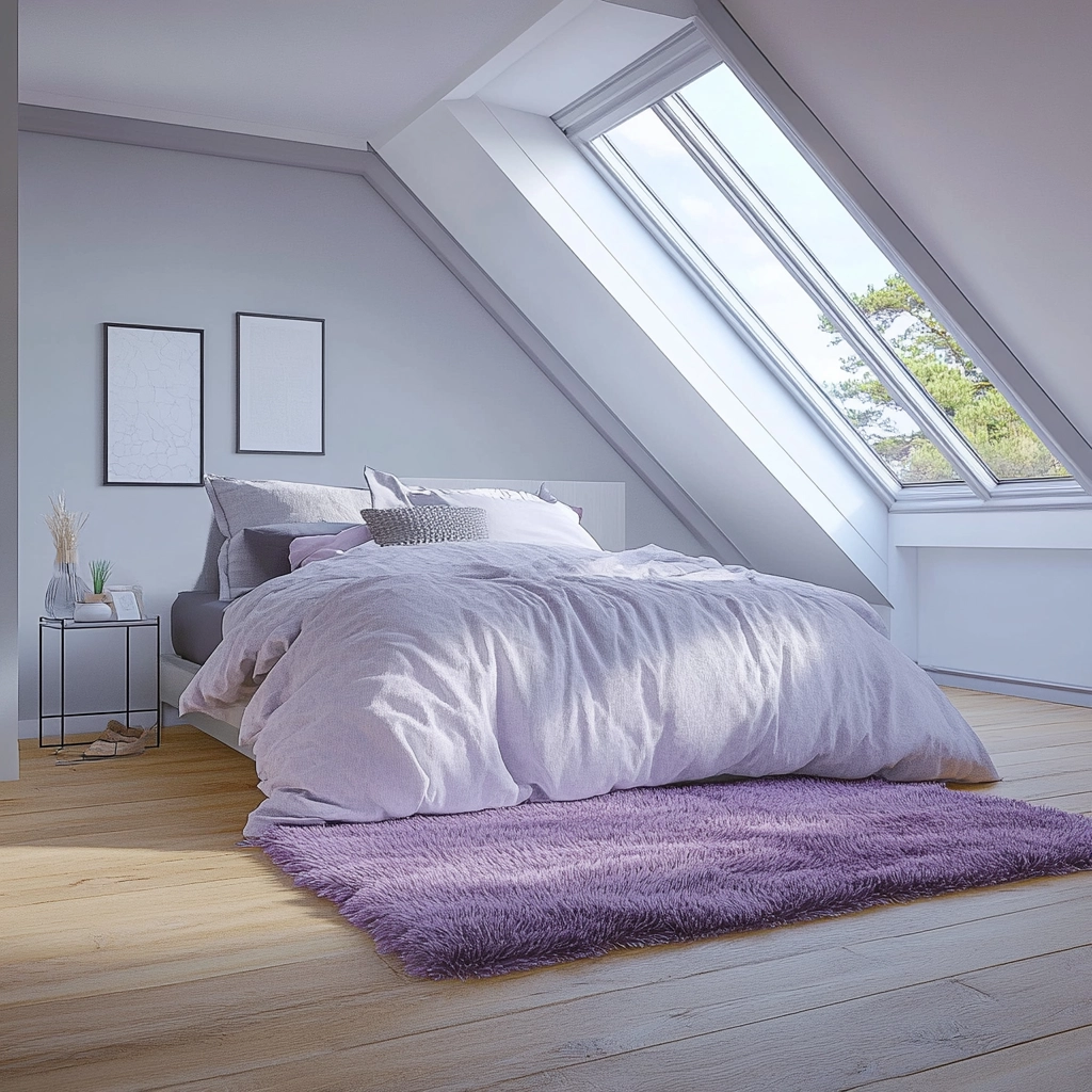 purple rug bedroom 48