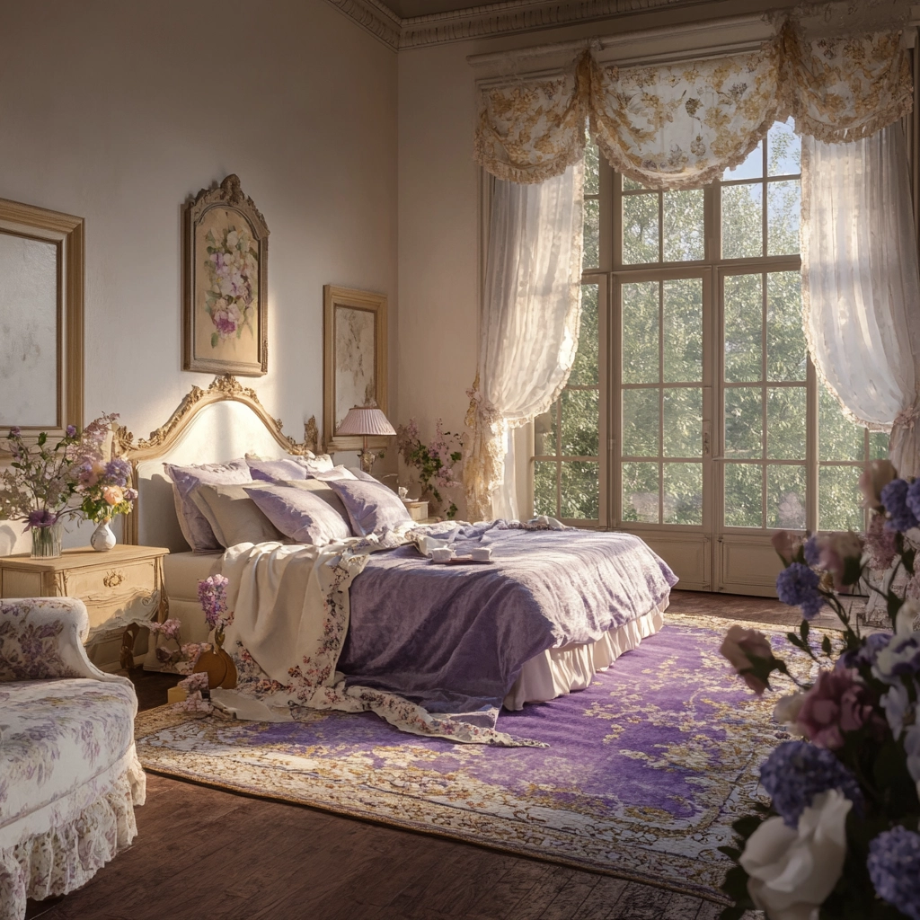 purple rug bedroom 58